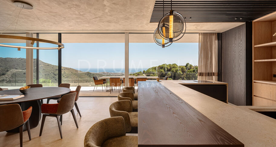 Casa Cuiabá - New eco-friendly modern luxury villa with panoramic sea views in fabulous Monte Mayor, Benahavis