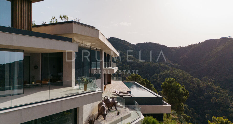 Casa Cuiabá - New eco-friendly modern luxury villa with panoramic sea views in fabulous Monte Mayor, Benahavis
