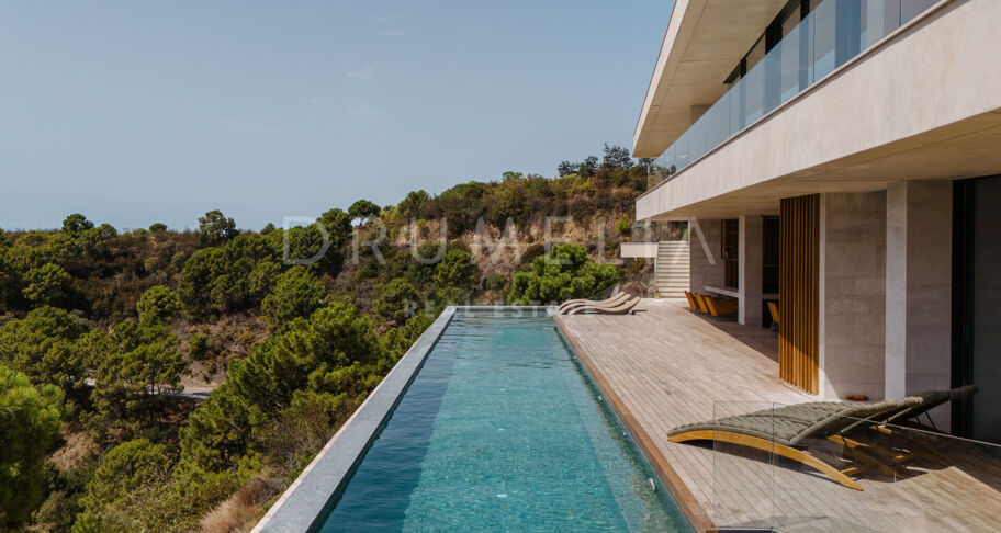 Casa Cuiabá - New eco-friendly modern luxury villa with panoramic sea views in fabulous Monte Mayor, Benahavis
