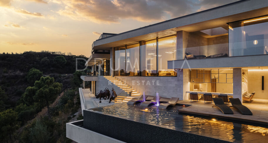 Casa Cuiabá - New eco-friendly modern luxury villa with panoramic sea views in fabulous Monte Mayor, Benahavis
