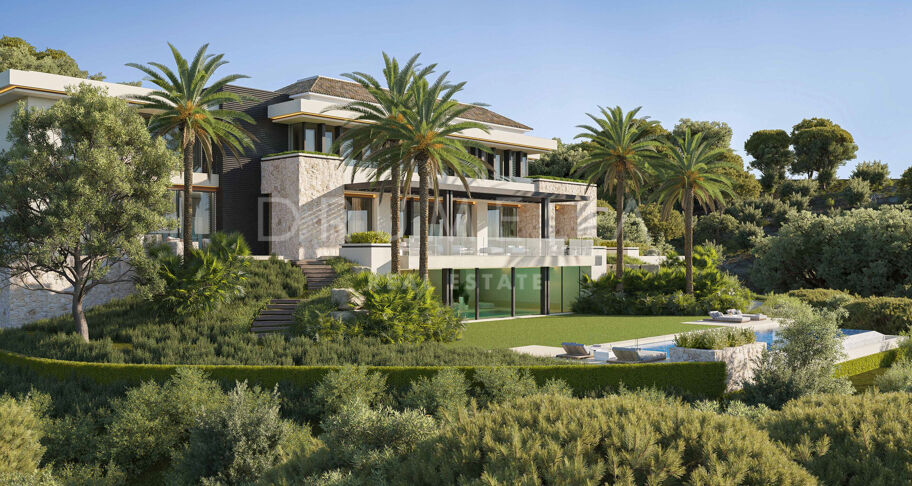 Impresionante villa moderna de nueva construcción con vistas al mar en La Zagaleta, Benahavís