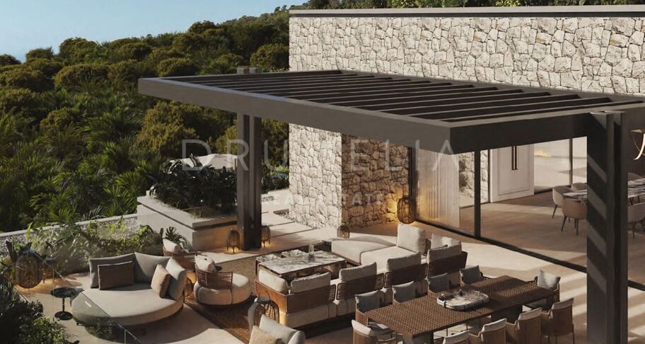 Impresionante villa moderna de nueva construcción con vistas al mar en La Zagaleta, Benahavís