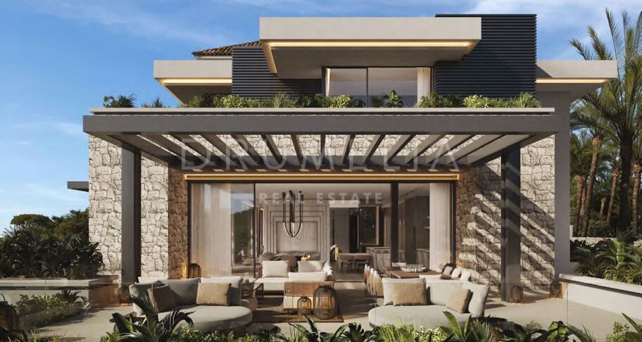 Impresionante villa moderna de nueva construcción con vistas al mar en La Zagaleta, Benahavís