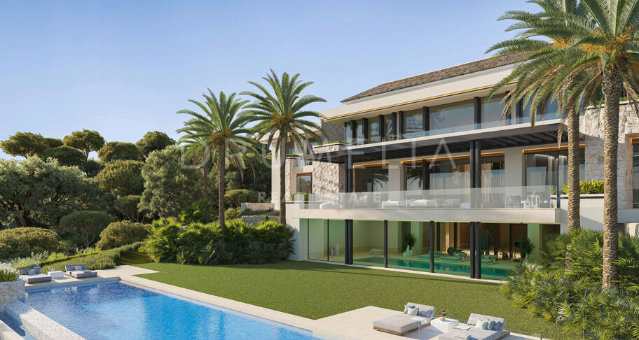 Impresionante villa moderna de nueva construcción con vistas al mar en La Zagaleta, Benahavís