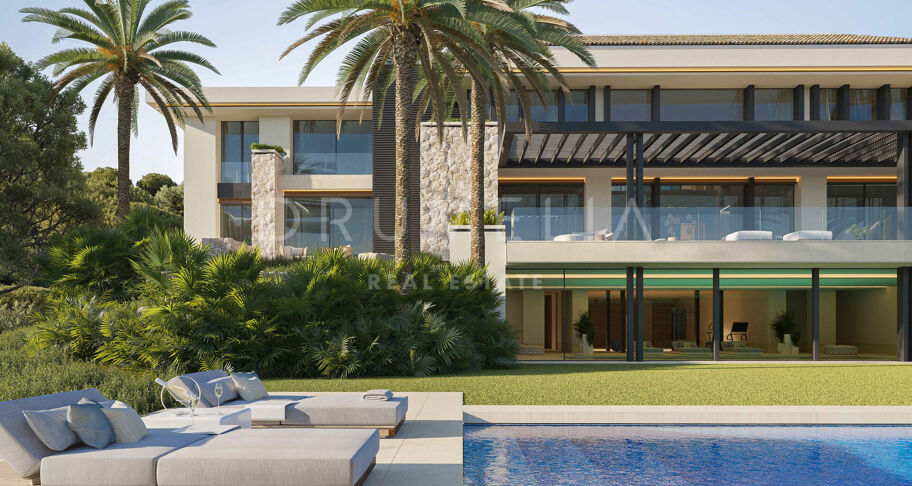 Impresionante villa moderna de nueva construcción con vistas al mar en La Zagaleta, Benahavís