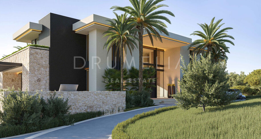 Impresionante villa moderna de nueva construcción con vistas al mar en La Zagaleta, Benahavís