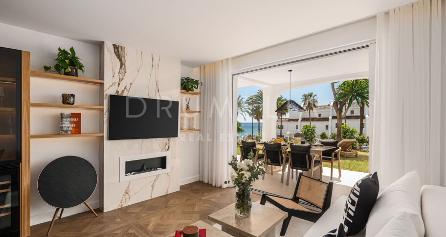 Elegancki Apartament Przy Plaży na Złotej Mili w Marbelli