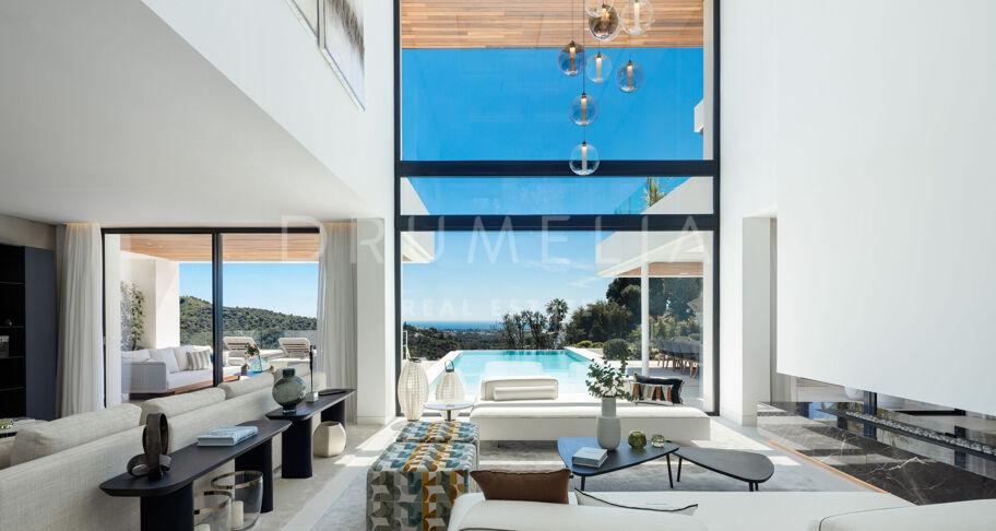 Norwegian Moderne villa med panoramautsikt over havet i Lomas de La Quinta