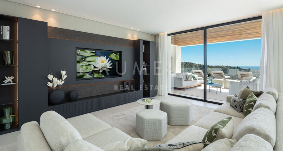 Norwegian Moderne villa med panoramautsikt over havet i Lomas de La Quinta