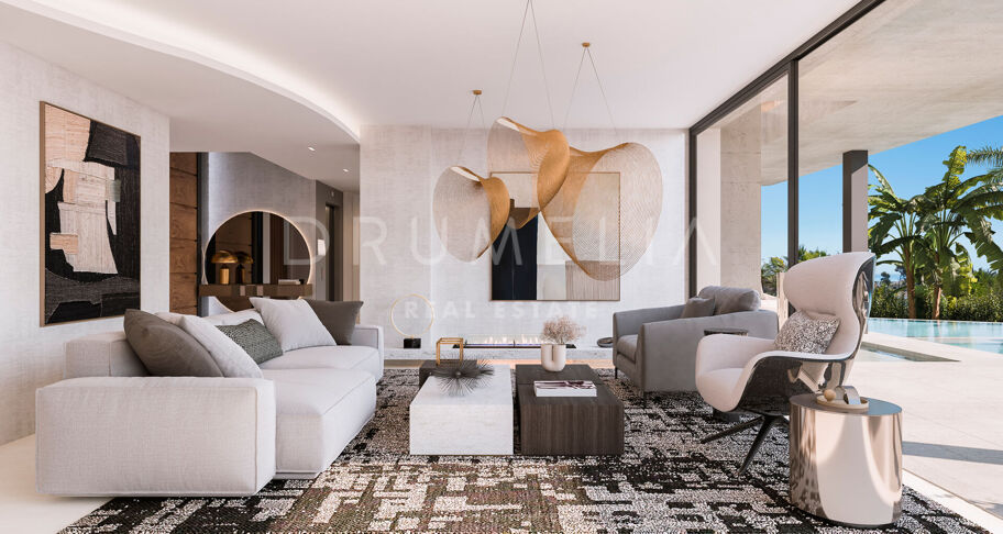 Hedendaagse kustluxe aan de Golden Mile van Marbella