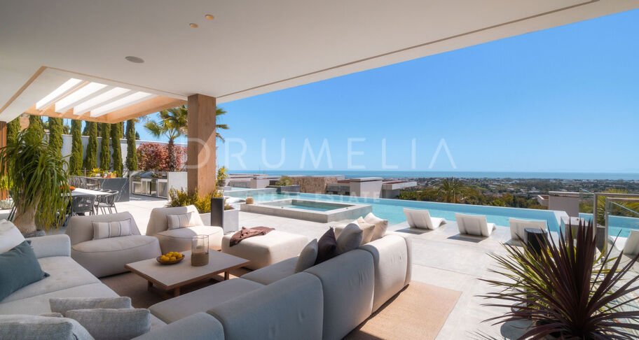 Panoramautsikt og Privat Spa i Eksklusiv Villa i La Quinta