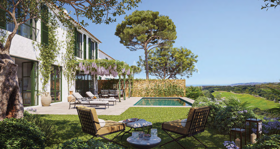 Elegancka andaluzyjska rezydencja z urzekającą śródziemnomorską architekturą w La Loma de Cortesin