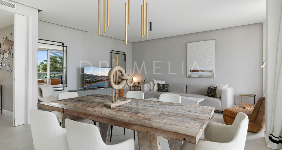 Apartament Przy Plaży w The Edge, Estepona