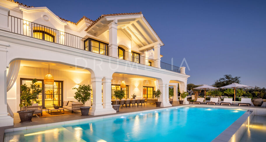 Zeitgenössische Villa mit Meerblick im Marbella Club Golf Resort