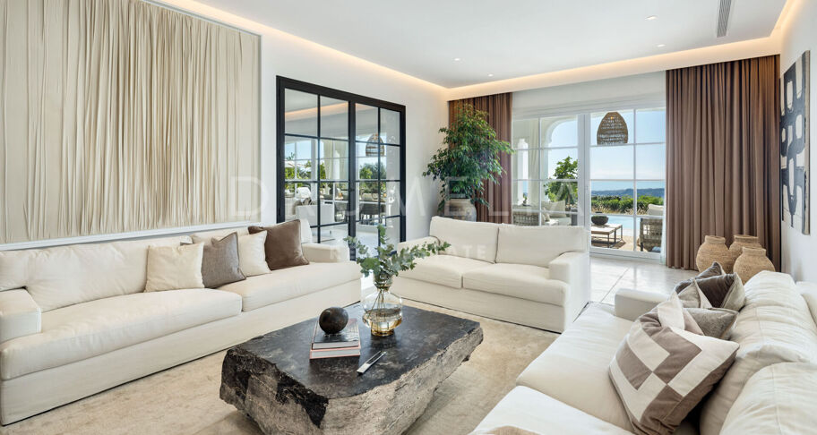 Zeitgenössische Villa mit Meerblick im Marbella Club Golf Resort