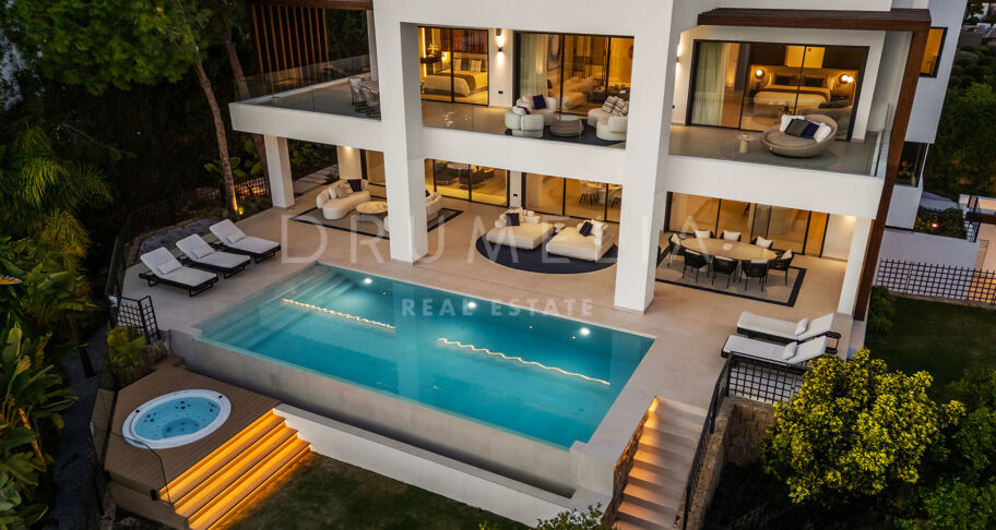 Villa George - Zeitgenössische Villa mit Meerblick in Sierra Blanca, Marbella