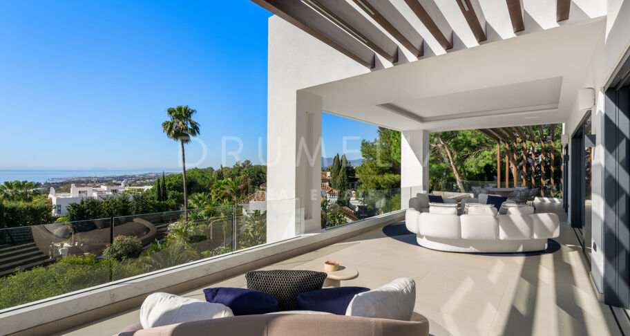 Villa George - Zeitgenössische Villa mit Meerblick in Sierra Blanca, Marbella