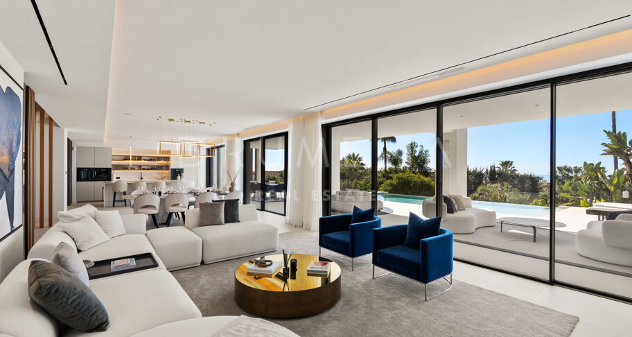 Villa George - Zeitgenössische Villa mit Meerblick in Sierra Blanca, Marbella