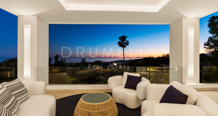 Villa George - Zeitgenössische Villa mit Meerblick in Sierra Blanca, Marbella