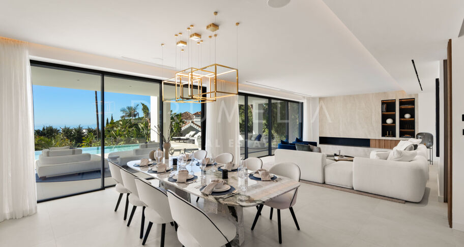 Villa George - Zeitgenössische Villa mit Meerblick in Sierra Blanca, Marbella