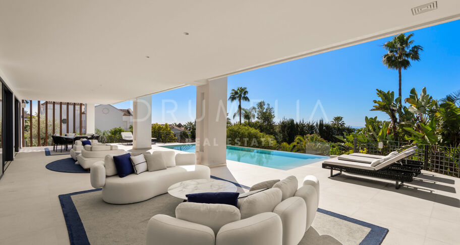 Villa George - Zeitgenössische Villa mit Meerblick in Sierra Blanca, Marbella