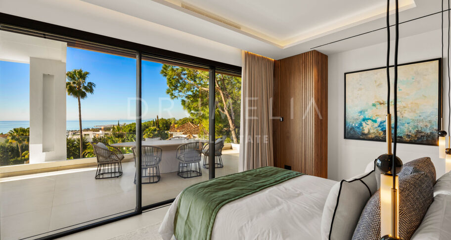 Villa George - Zeitgenössische Villa mit Meerblick in Sierra Blanca, Marbella
