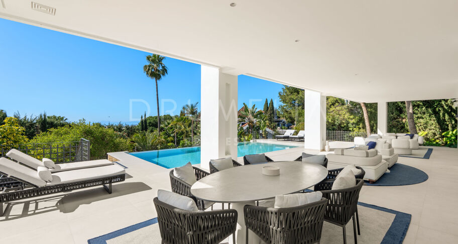Villa George - Zeitgenössische Villa mit Meerblick in Sierra Blanca, Marbella