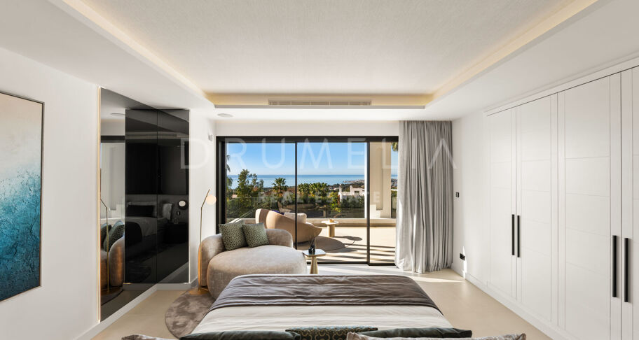 Villa George - Zeitgenössische Villa mit Meerblick in Sierra Blanca, Marbella