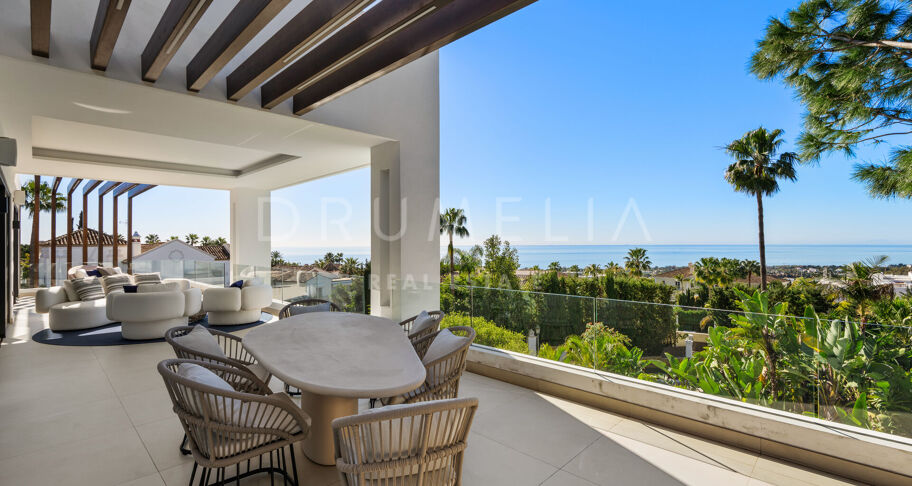 Villa George - Zeitgenössische Villa mit Meerblick in Sierra Blanca, Marbella