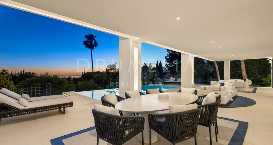 Villa George - Zeitgenössische Villa mit Meerblick in Sierra Blanca, Marbella
