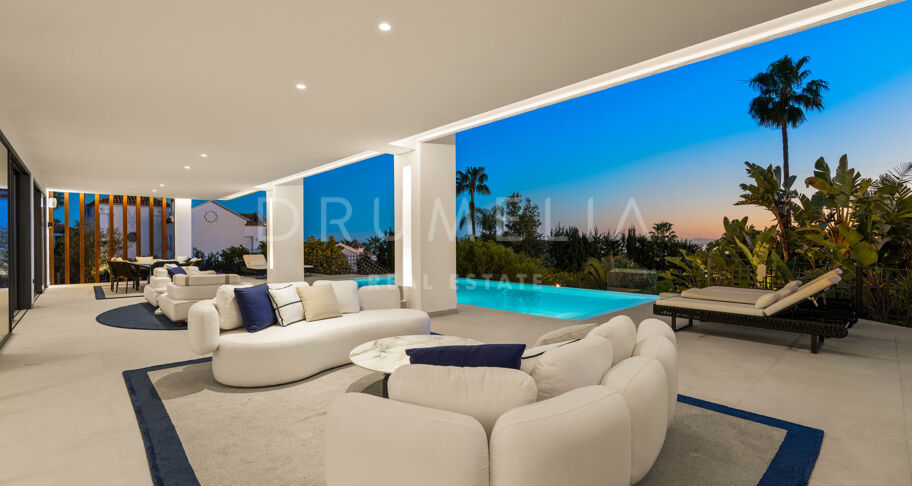 Villa George - Zeitgenössische Villa mit Meerblick in Sierra Blanca, Marbella