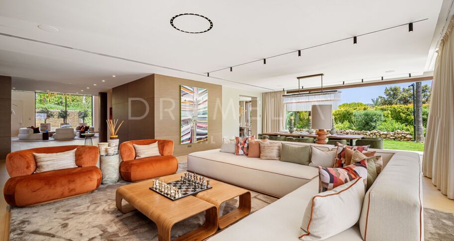 Hedendaagse luxe villa met uitzicht op zee in Sierra Blanca, Marbella