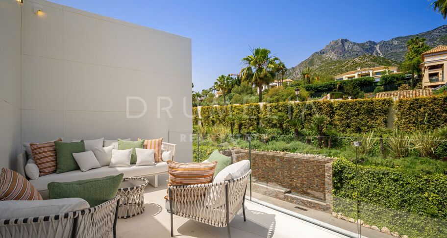 Hedendaagse luxe villa met uitzicht op zee in Sierra Blanca, Marbella