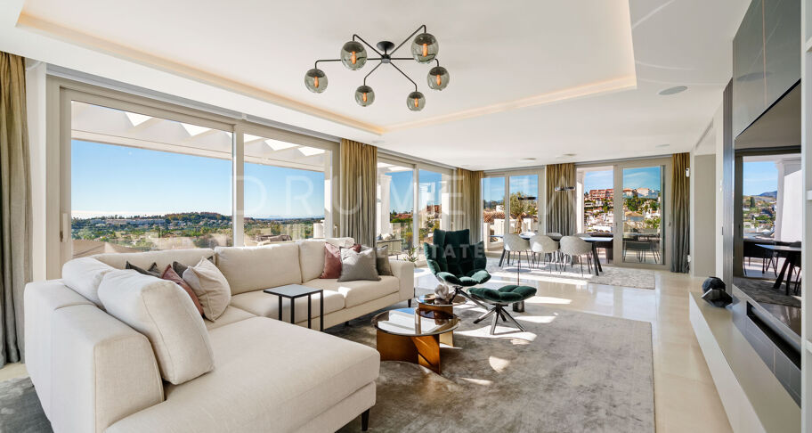 Duplex Penthouse met Panoramisch Zeezicht in Aloha, Nueva Andalucía