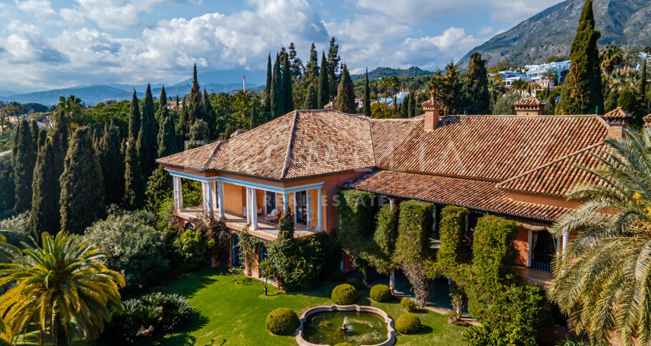 Andalusisk villa med panoramautsikt över havet, Nagüeles, Golden Mile, Marbella