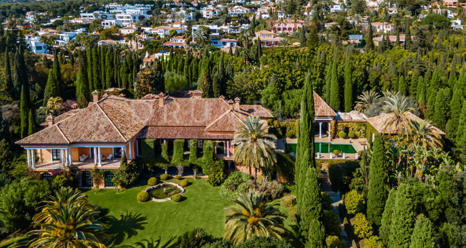 Andalusisk villa med panoramautsikt över havet, Nagüeles, Golden Mile, Marbella