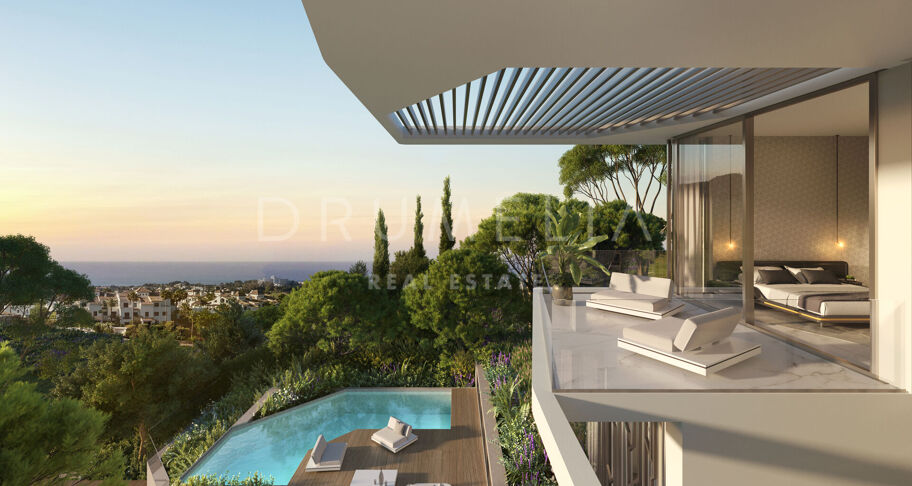 Elegante gloednieuwe villa te koop in La Alqueria, Benahavís