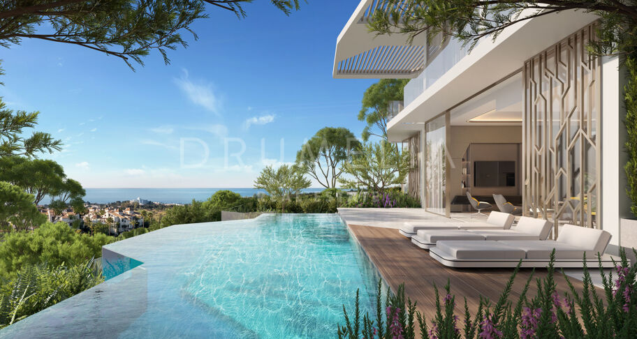 Elegante gloednieuwe villa te koop in La Alqueria, Benahavís