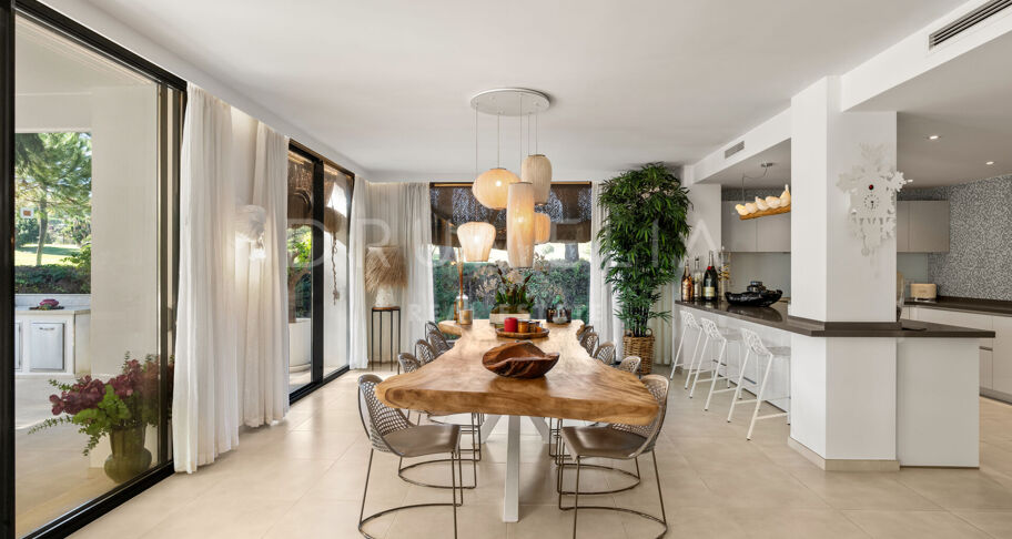 Isla Brisa — an incredible contemporary home on the front line of the golf course in Las Brisas, Nueva Andalucía, Marbella