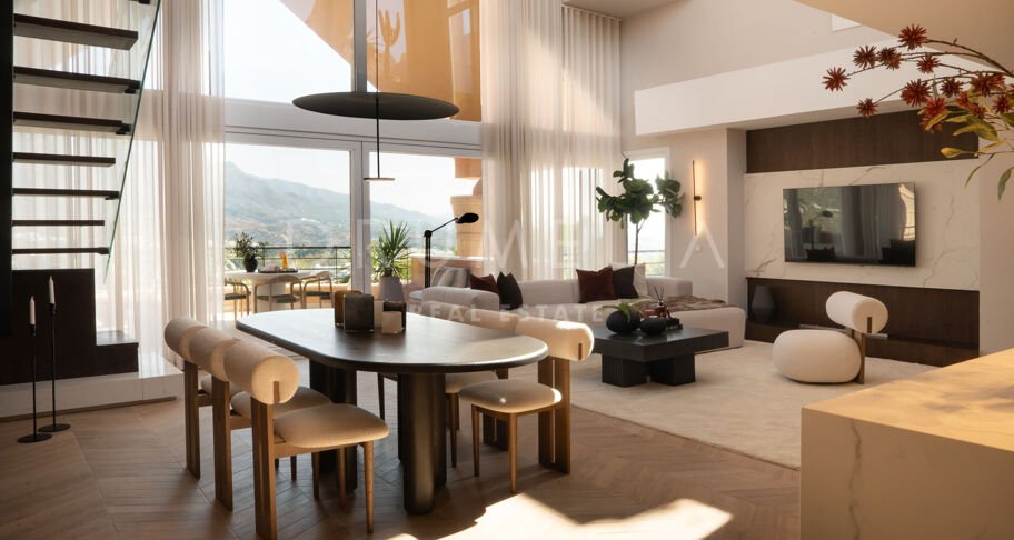 Totalrenovert penthouse med privat takbasseng i Marbella