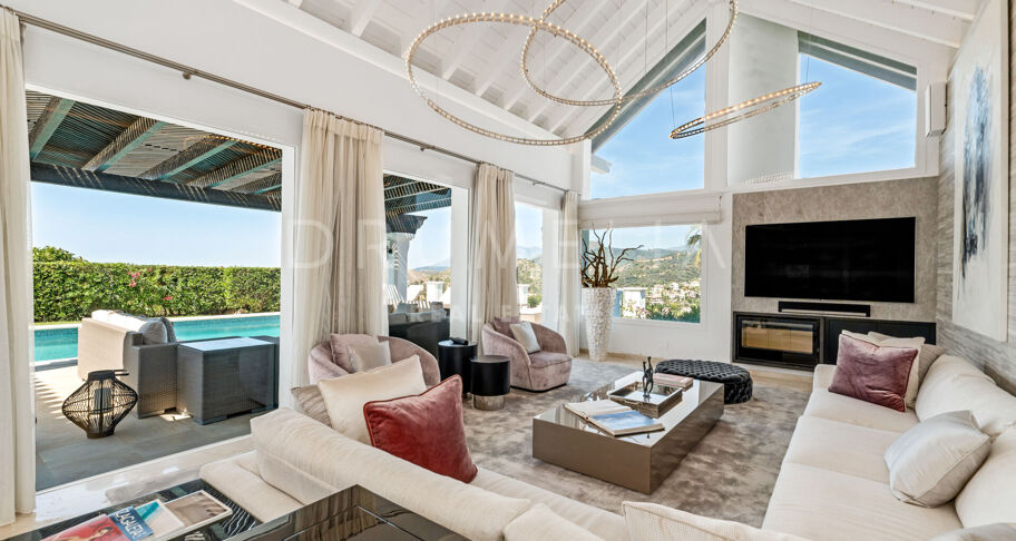 Villa andaluza con privacidad y vistas abiertas en La Quinta, Benahavís