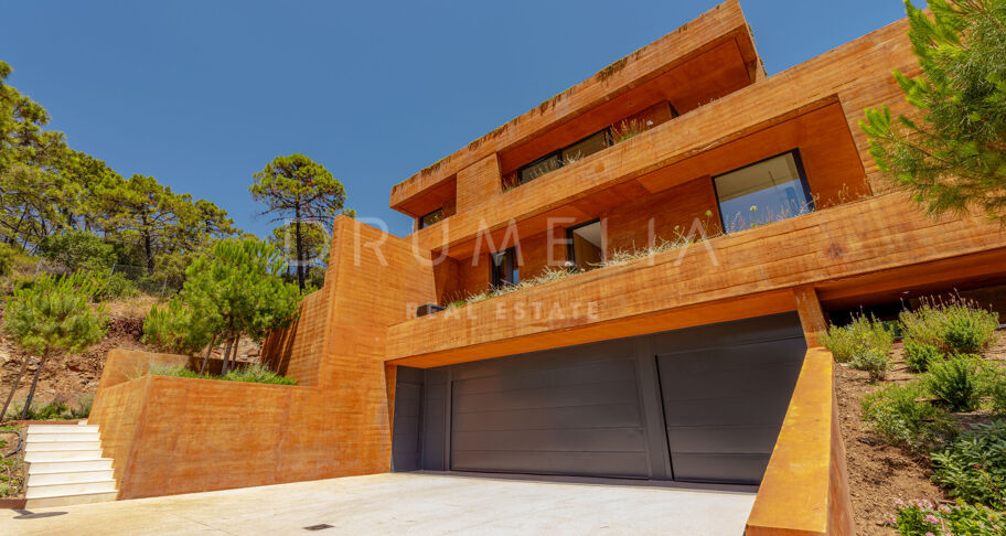 Total Privacy and Views in a Bold Hillside Villa in Monte Mayor Benahavis