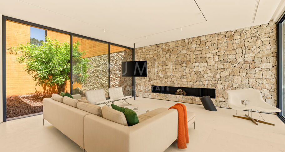 Total Privacy and Views in a Bold Hillside Villa in Monte Mayor Benahavis