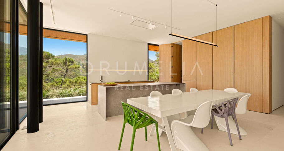 Total Privacy and Views in a Bold Hillside Villa in Monte Mayor Benahavis