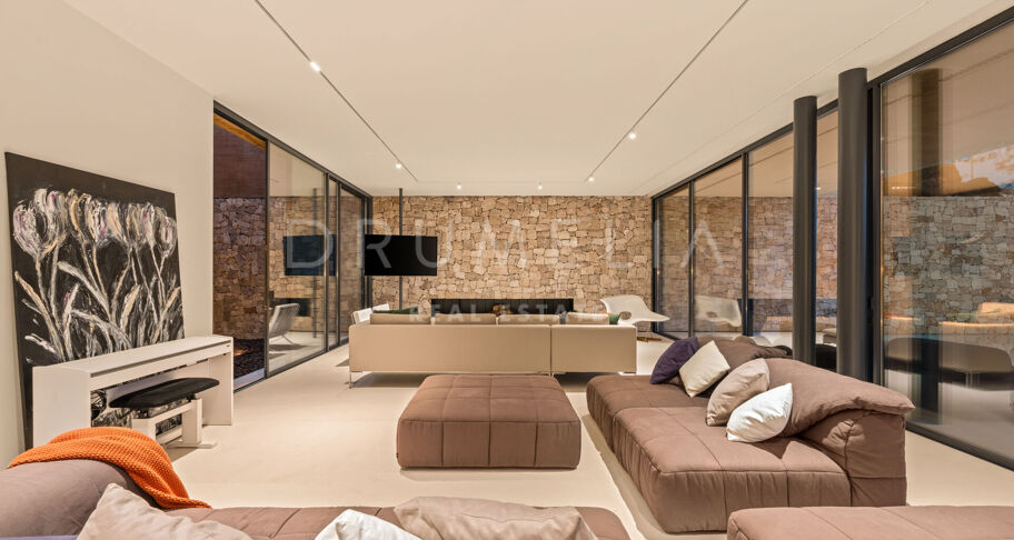 Total Privacy and Views in a Bold Hillside Villa in Monte Mayor Benahavis