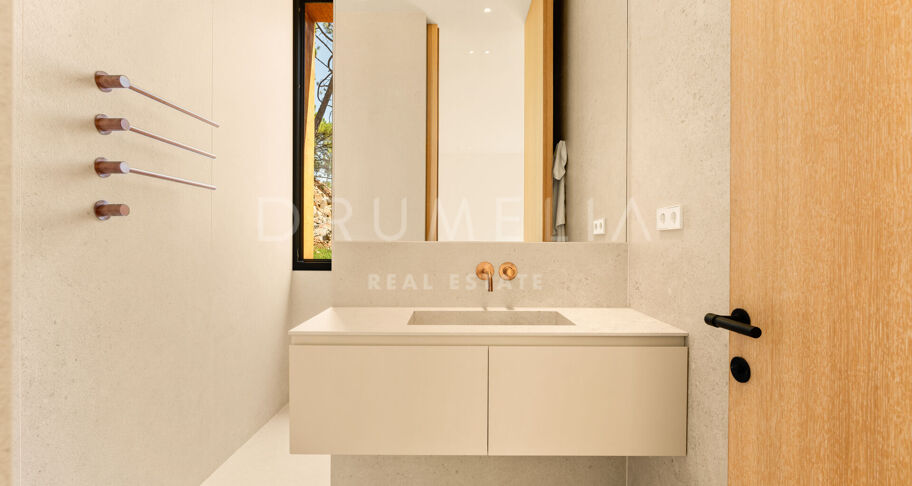 Total Privacy and Views in a Bold Hillside Villa in Monte Mayor Benahavis