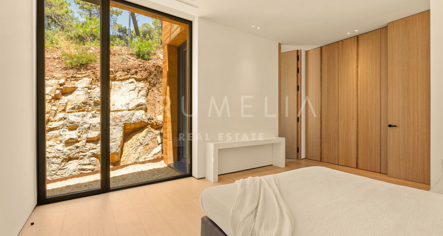 Total Privacy and Views in a Bold Hillside Villa in Monte Mayor Benahavis