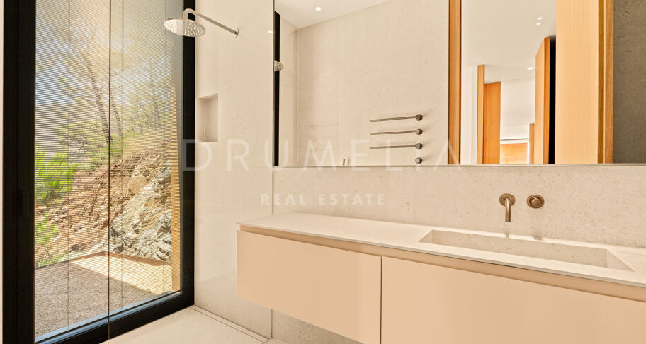 Total Privacy and Views in a Bold Hillside Villa in Monte Mayor Benahavis