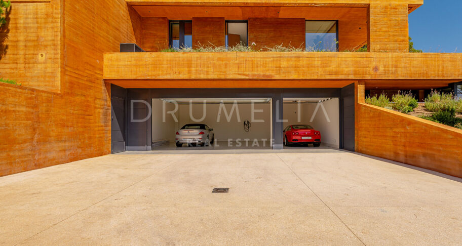 Total Privacy and Views in a Bold Hillside Villa in Monte Mayor Benahavis