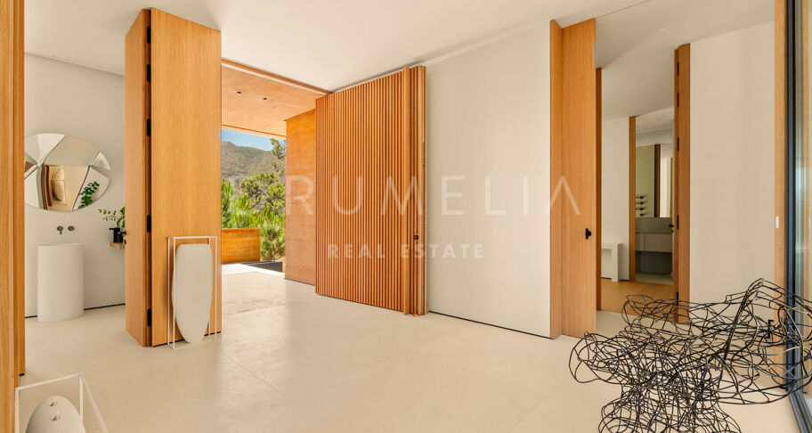 Total Privacy and Views in a Bold Hillside Villa in Monte Mayor Benahavis